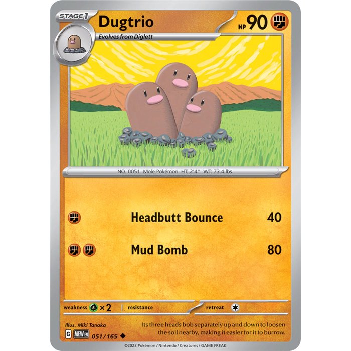 Dugtrio (Reverse/Holo)