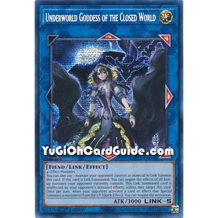 Underworld Goddess of the Closed World (Prismatic Ultimate Rare)