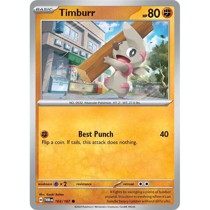 Timburr (Common/Reverse Holofoil)