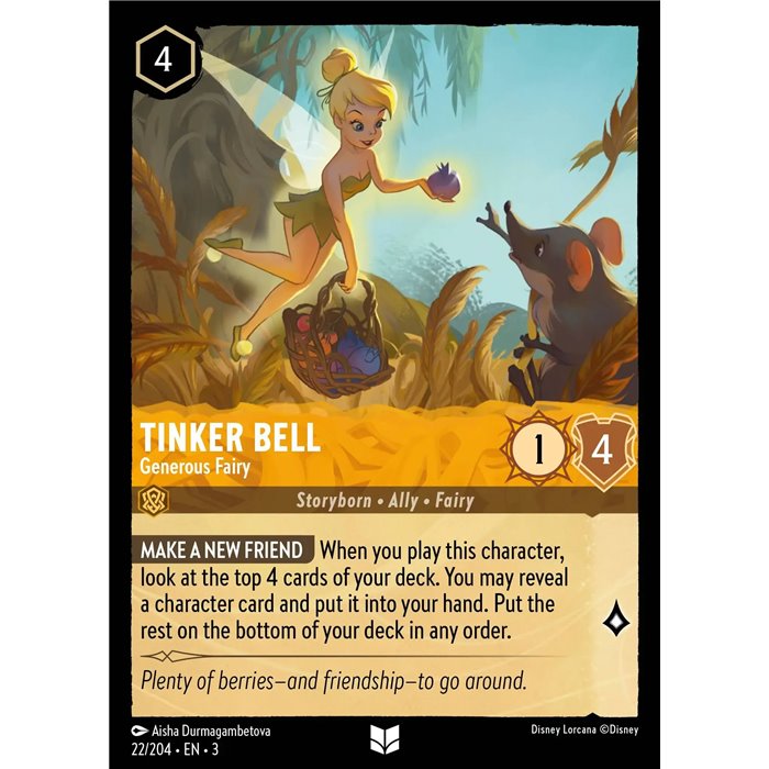 Tinker Bell - Generous Fairy (Uncommon) Tinker Bell - Generous Fairy (Uncommon)
