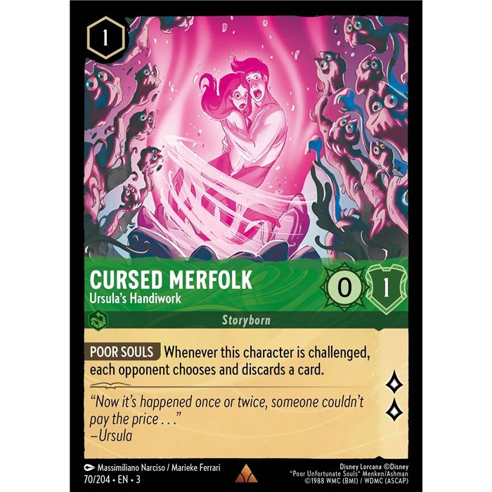 Cursed Merfolk - Ursula's Handiwork (Rare) Cursed Merfolk - Ursula's Handiwork (Rare)