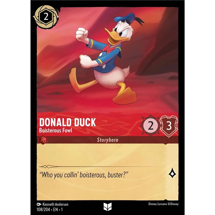 Donald Duck - Boisterous Fowl (Uncommon)