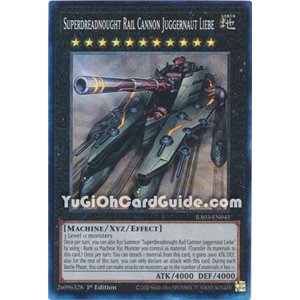 Superdreadnought Rail Cannon Juggernaut Liebe (Prismatic Ultimate Rare)