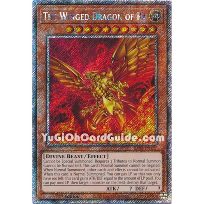 The Winged Dragon of Ra (Platinum Secret Rare)