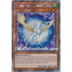 Crystal Beast Sapphire Pegasus (Platinum Secret Rare)