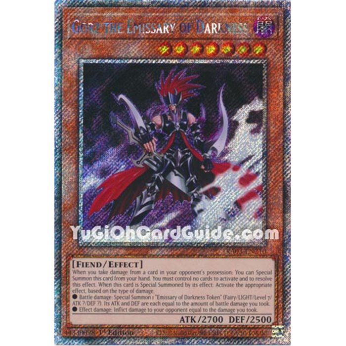 Gorz the Emissary of Darkness (Platinum Secret Rare)