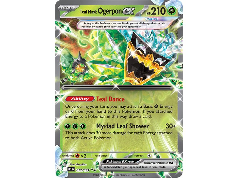Teal Mask Ogerpon ex (Double Rare )