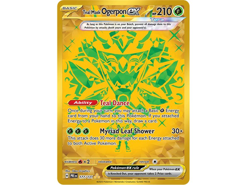 Teal Mask Ogerpon ex (Hyper Rare)