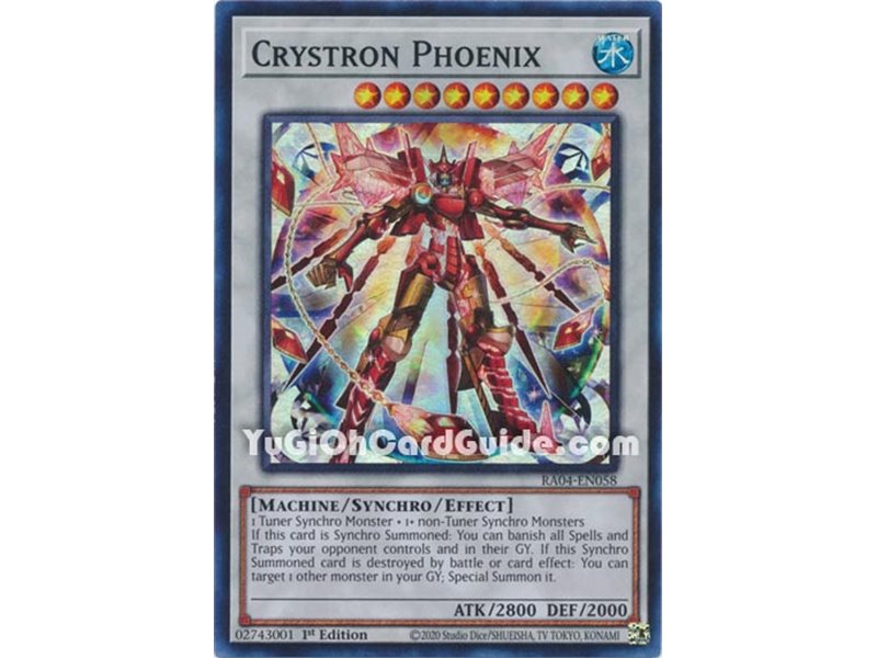 Crystron Phoenix (Quarter Century Secret Rare)