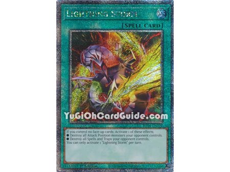 Lightning Storm (New Artwork) (Quarter Century Secret Rare)