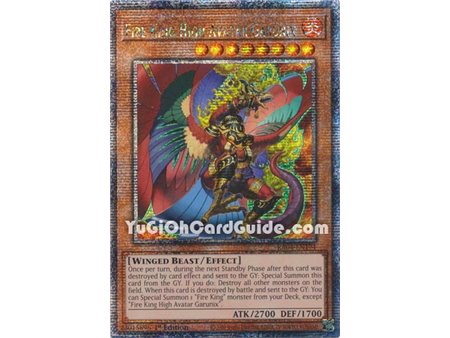 Fire King High Avatar Garunix (Quarter Century Secret Rare)