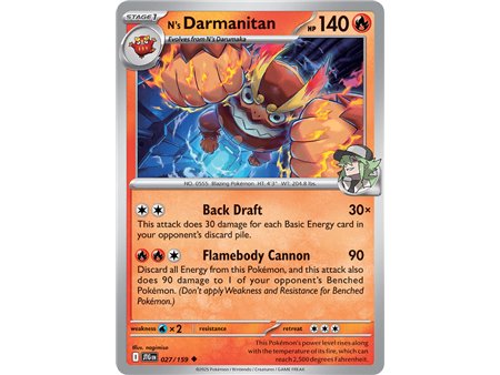 N's Darmanitan (Uncommon/Reverse Holofoil)