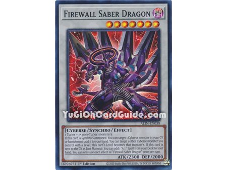Firewall Saber Dragon (Super Rare)