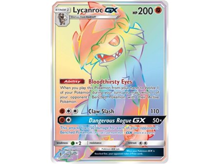 Lycanroc GX (Secret Rainbow Rare)