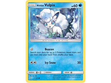 Alolan Vulpix (Common/Reverse Holofoil)