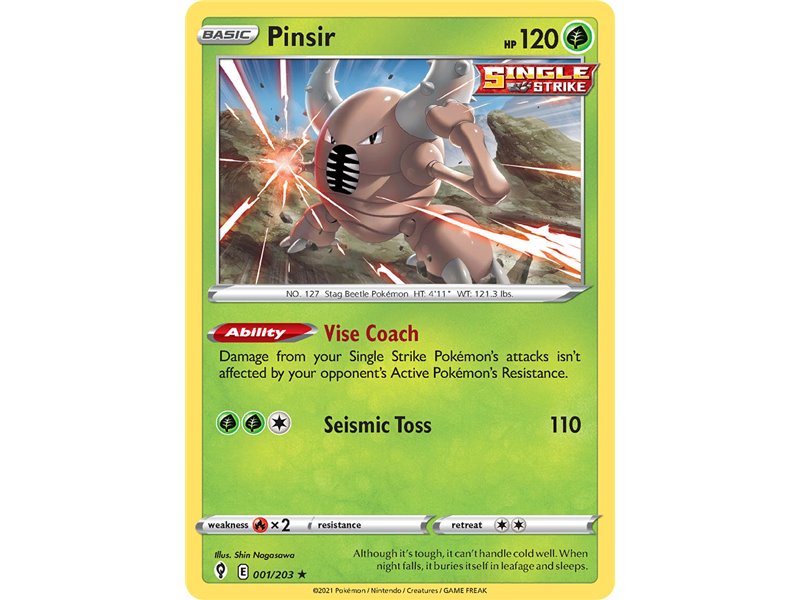 Pinsir (Rare/Reverse Holofoil) 