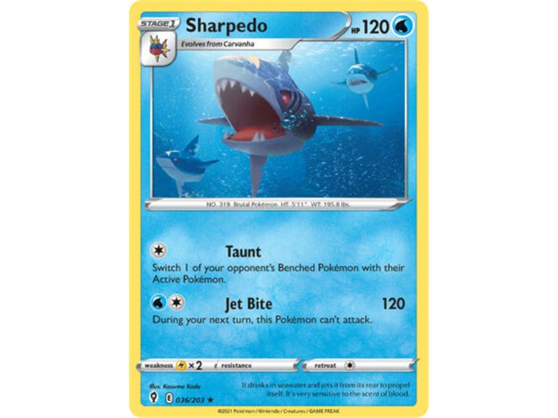 Sharpedo (Rare/Reverse Holofoil)