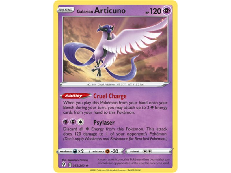 Galarian Articuno (Rare/Reverse Holofoil)