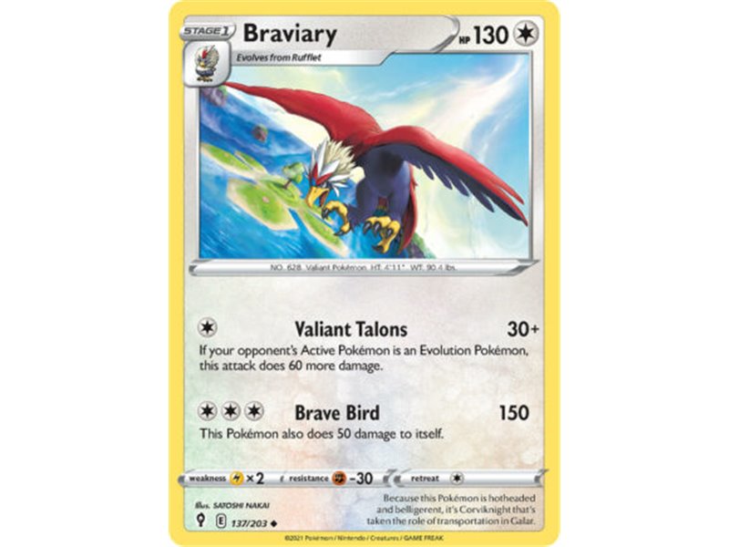 Braviary (Uncommon/Reverse Holofoil)