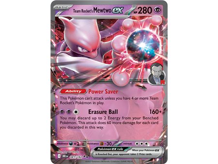 Team Rocket's Mewtwo ex (Double Rare) 
