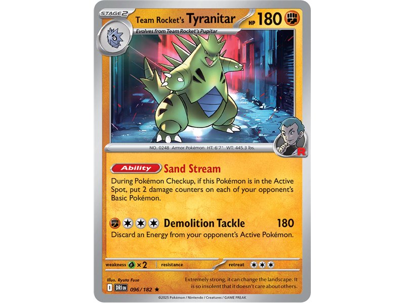 Team Rocket's Tyranitar (Rare Holofoil)