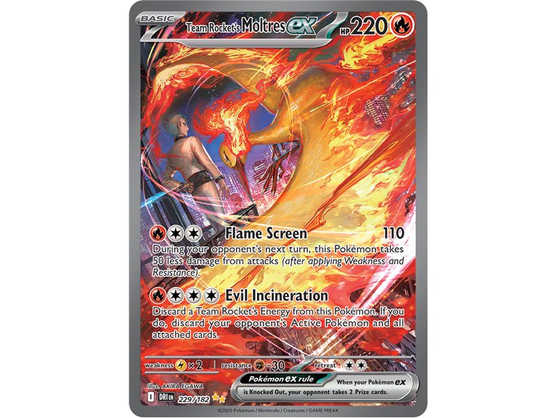 Team Rocket's Moltres ex (Special Illustration Rare) 