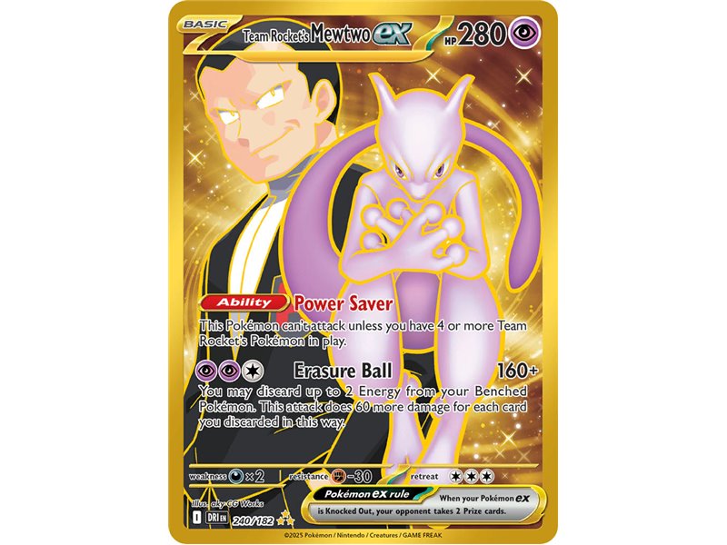 Team Rocket's Mewtwo ex (Hyper Rare) 