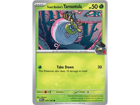 Team Rocket's Tarountula (Common)