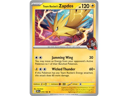 Team Rocket's Zapdos (Rare Holofoil)