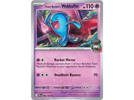 Team Rocket's Wobbuffet (Rare Holofoil)