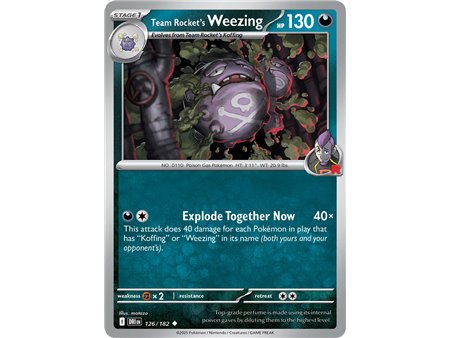 Team Rocket's Weezing (Uncommon)