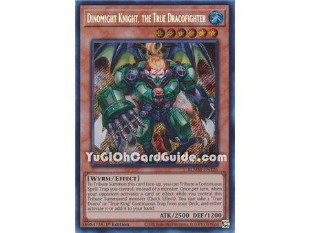 Dinomight Knight, the True Dracofighter (Secret Rare)