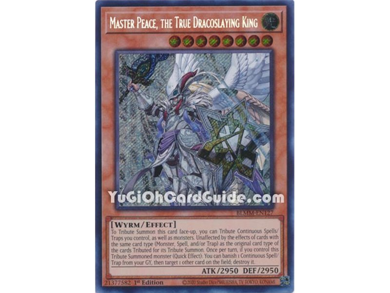 Master Peace, the True Dracoslaying King (Secret Rare)