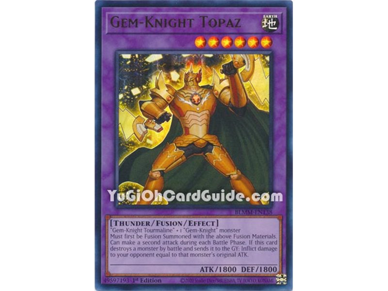 Gem-Knight Topaz (Ultra Rare)