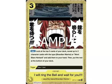 We'll Ring the Bell Waiting for You!! (Common)