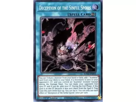 Deception of the Sinful Spoils (Prismatic Secret Rare)