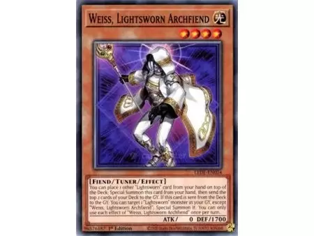 Weiss, Lightsworn Archfiend (Ultra Rare)